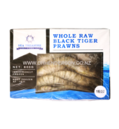 WHOLE RAW BLACK TIGER PRAWNS 16/20 800G